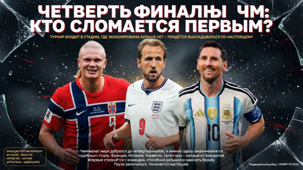 Четвертьфиналы ЧМ: кто сломается первым?